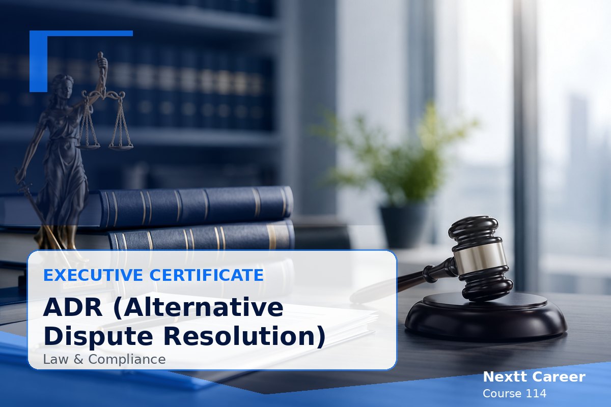 Executive Certificate - ADR (Alternative Dispute Resolution)