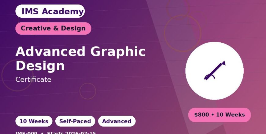 Certificate - Advanced Graphic Design