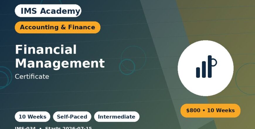 Certificate - Financial Management