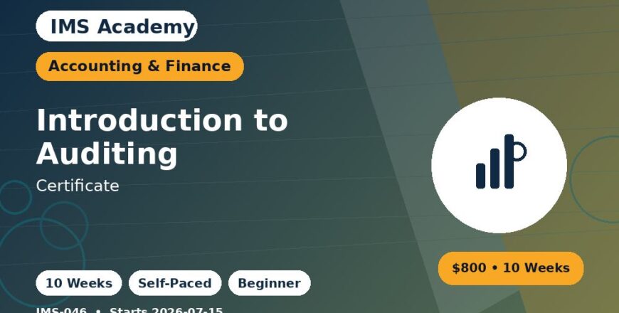 Certificate - Introduction to Auditing