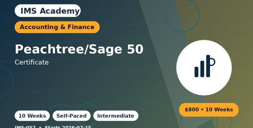 Certificate - Peachtree/Sage 50