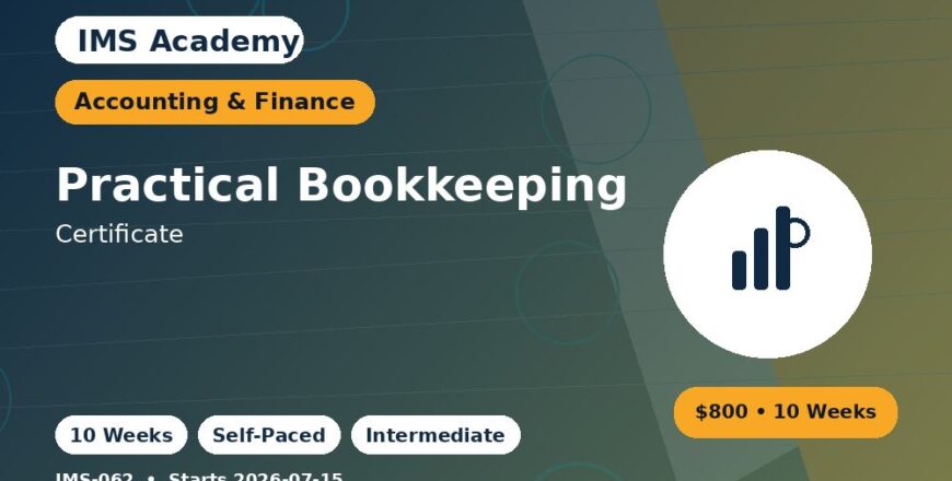 Certificate - Practical Bookkeeping