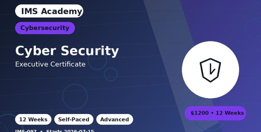 Executive Certificate - Cyber Security